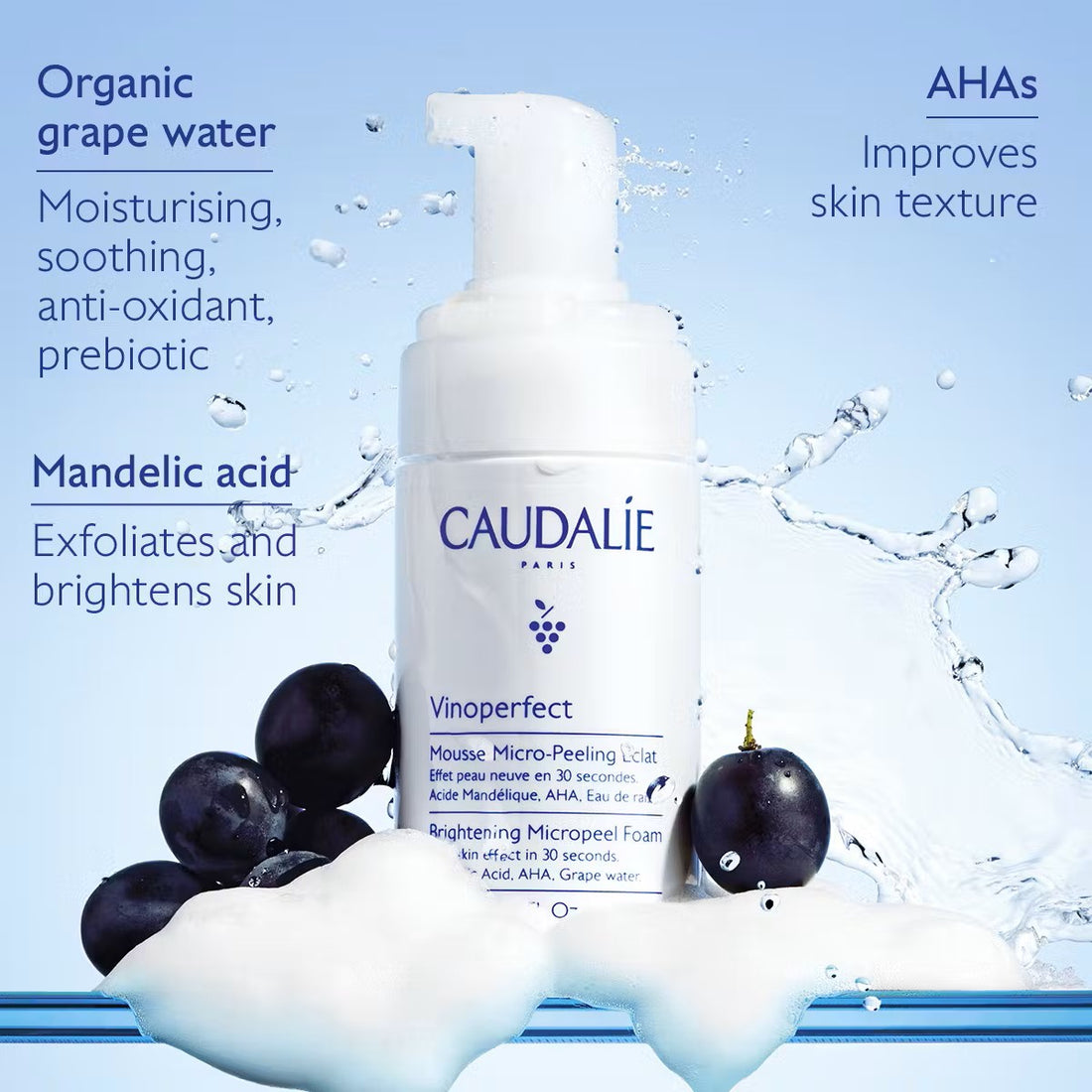 Vinoperfect Brightening Micropeel Foam 50ml